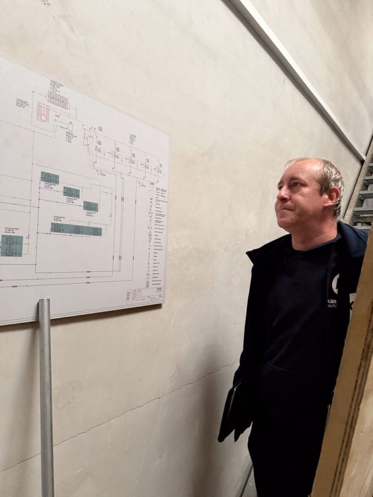 Projekt Hünten: Zwischenstand CO₂-Kälteanlage | KB KälteBeratung